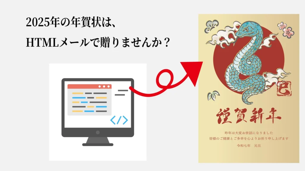 年賀状をhtmlメールで